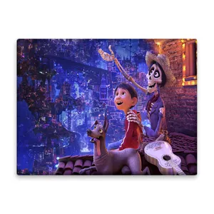 کاشی اطلس آبی طرح انیمیشن کوکو مدل T6128