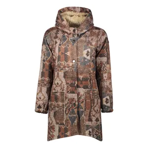 پالتو زنانه افراتین مدل کلاهدار کد 8538