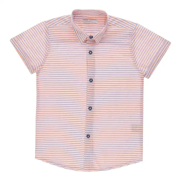 تی شرت آستین کوتاه پسرانه فیورلا مدل وال ها 43054 به همراه پیراهن