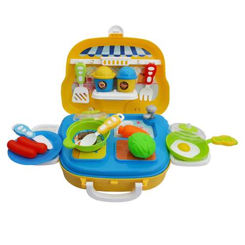 اسباب بازی آشپزخانه مدل Kitchen ware کد 9966 مجموعه 21 عددی