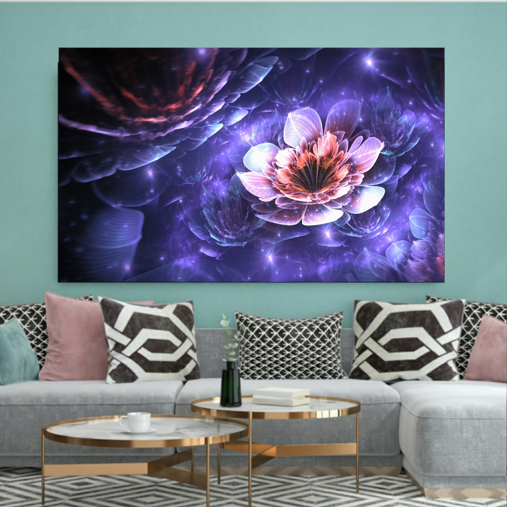 پوستر دیواری طرح گل مدرن مدل SDP103