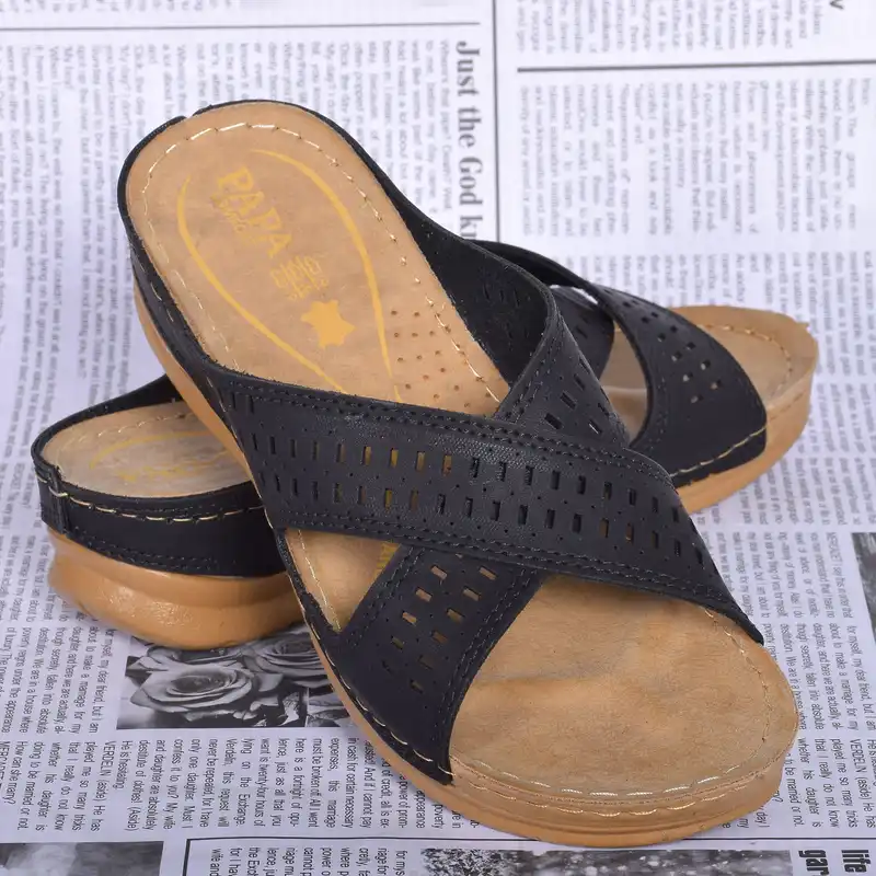 دمپایی زنانه پاپا مدل BK.2283