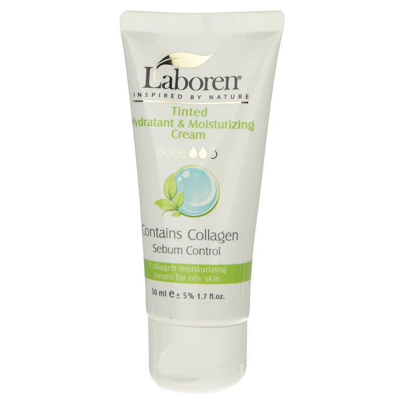 کرم مرطوب کننده رنگی لابورن مدل Oily Beige حجم 50 میلی لیتر