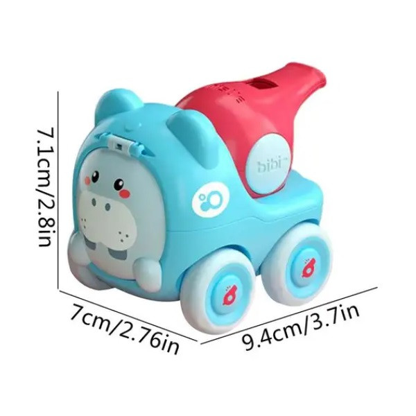 ماشین بازی مدل حیوانات سوت دار طرح اسب آبی