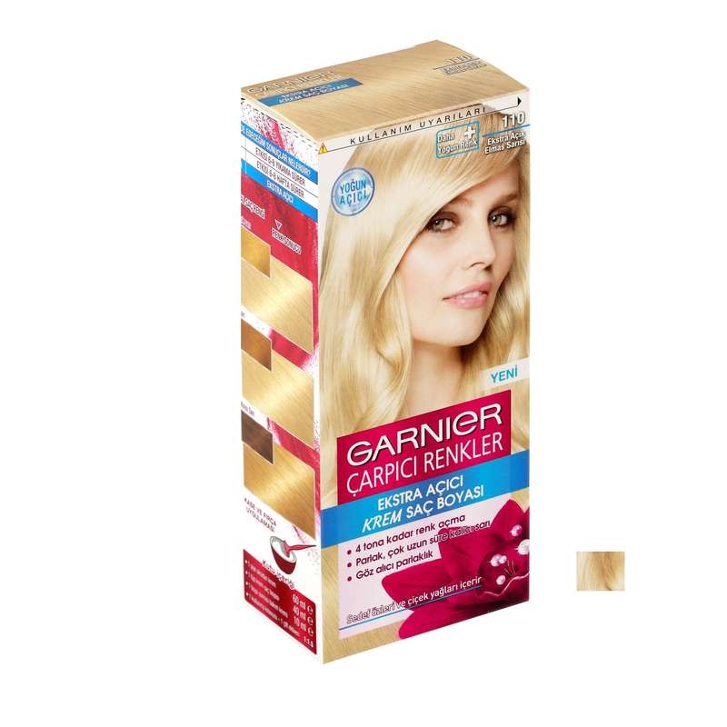 کیت رنگ مو گارنیه شماره 110 حجم 40 میلی لیتر رنگ بلوند الماسی