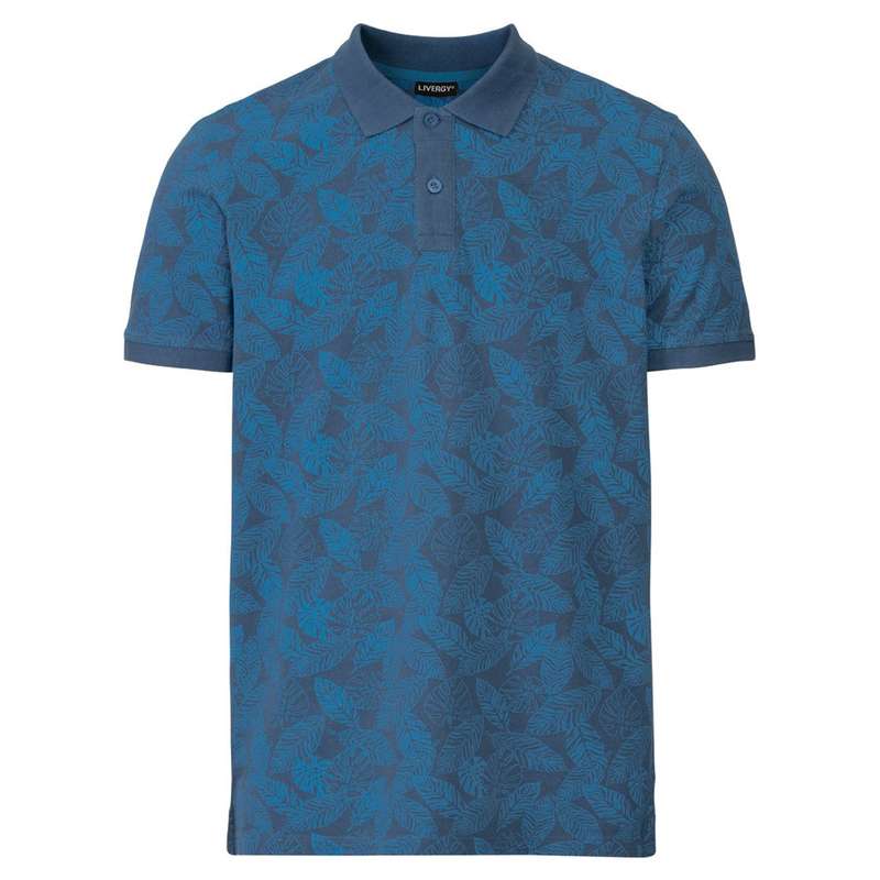 پولوشرت آستین کوتاه مردانه لیورجی مدل هاوایی کد Wed2021 رنگ آبی