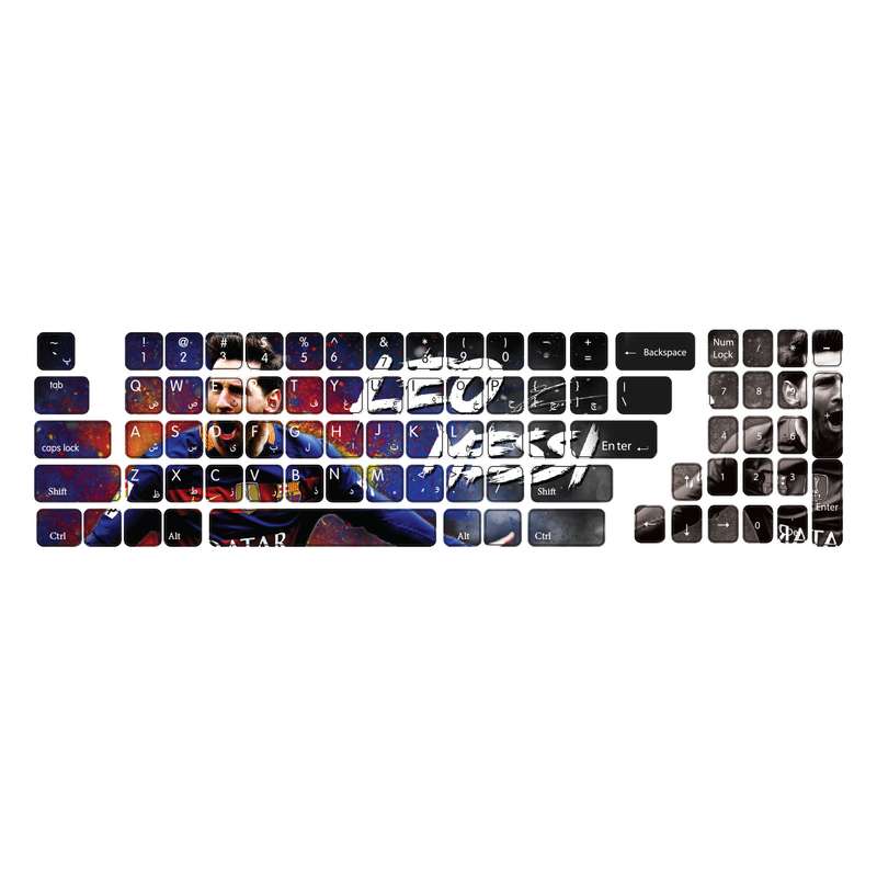 برچسب حروف فارسی گراسیپا کیبورد طرح Messi کد 101 برچسب حروف فارسی گراسیپا کیبورد طرح Messi کد 101