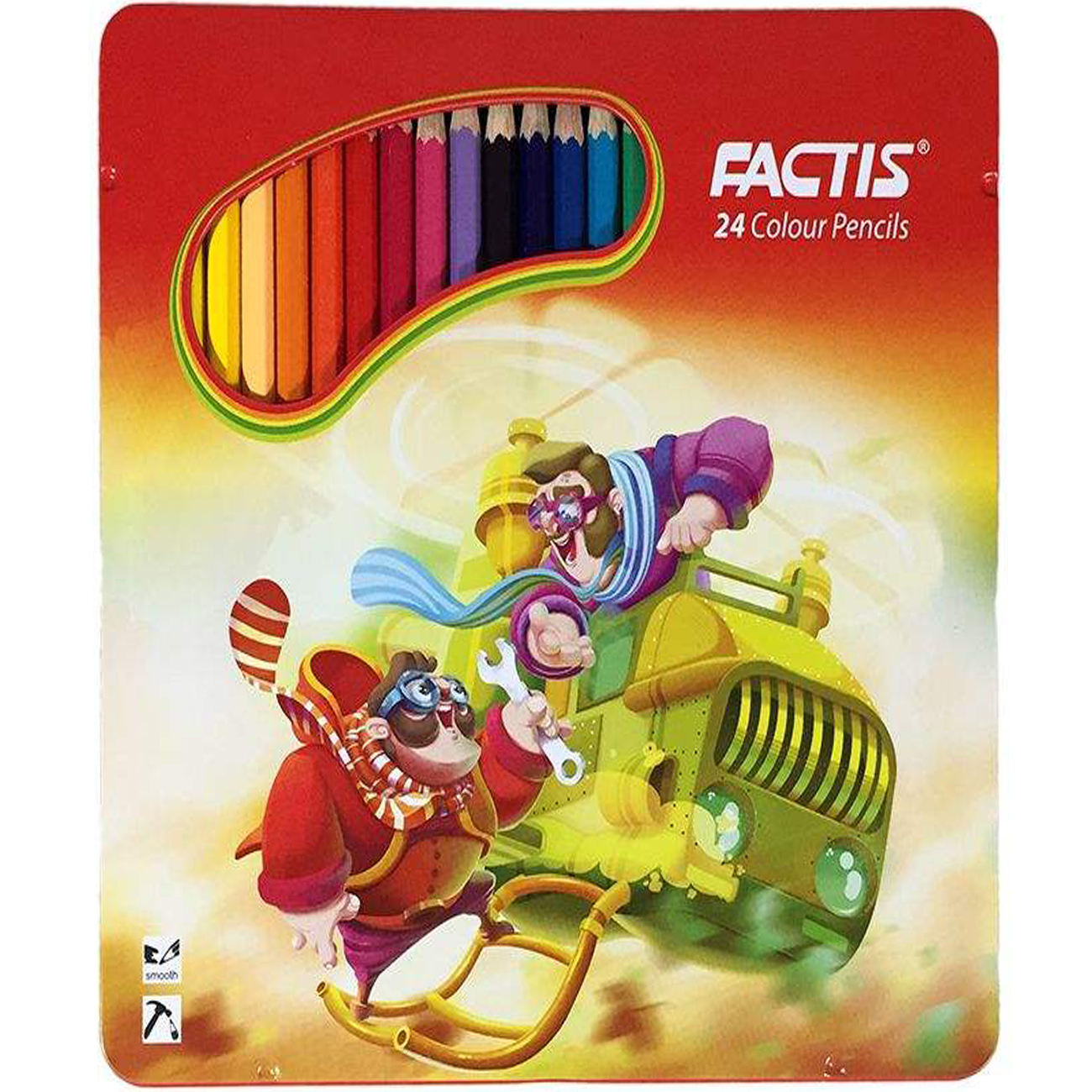 مداد رنگی 24 رنگ فکتیس طرح مختران قطار مدل ّ07112024