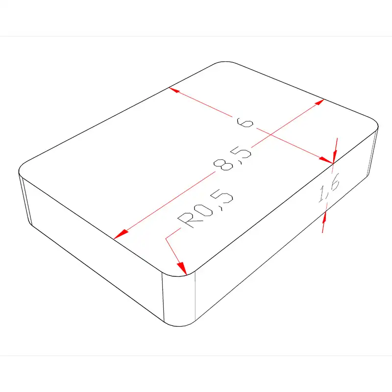 پایه مهر خام مدل CNC بسته 4 عددی
