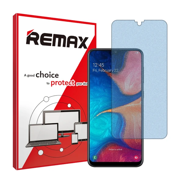 محافظ صفحه نمایش مات آنتی بلو ریمکس مدل HyMBLU مناسب برای گوشی موبایل سامسونگ Galaxy A20