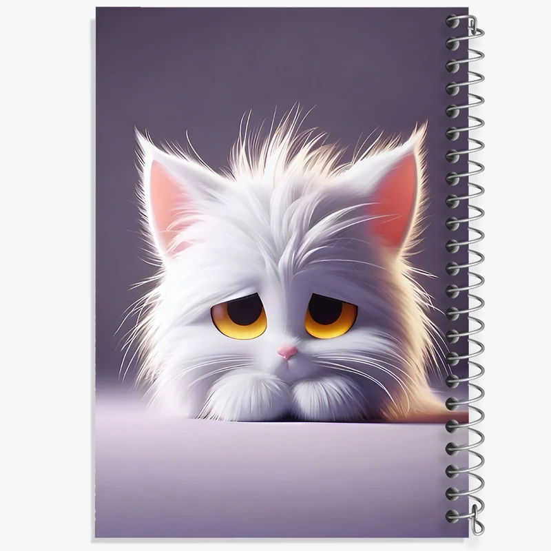 دفتر نقاشی 50 برگ خندالو طرح گربه ی ناراحت کد F7931
