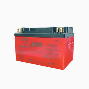 باتری موتورسیکلت 12 ولت 7 آمپر لیسر مدل پهن