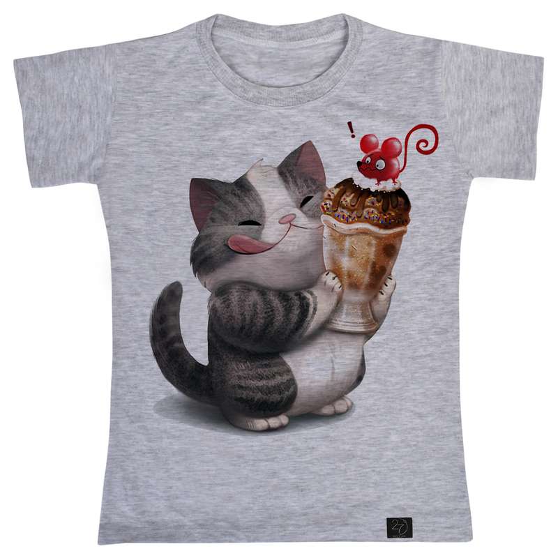 تی شرت پسرانه 27 مدل CAT کد B40