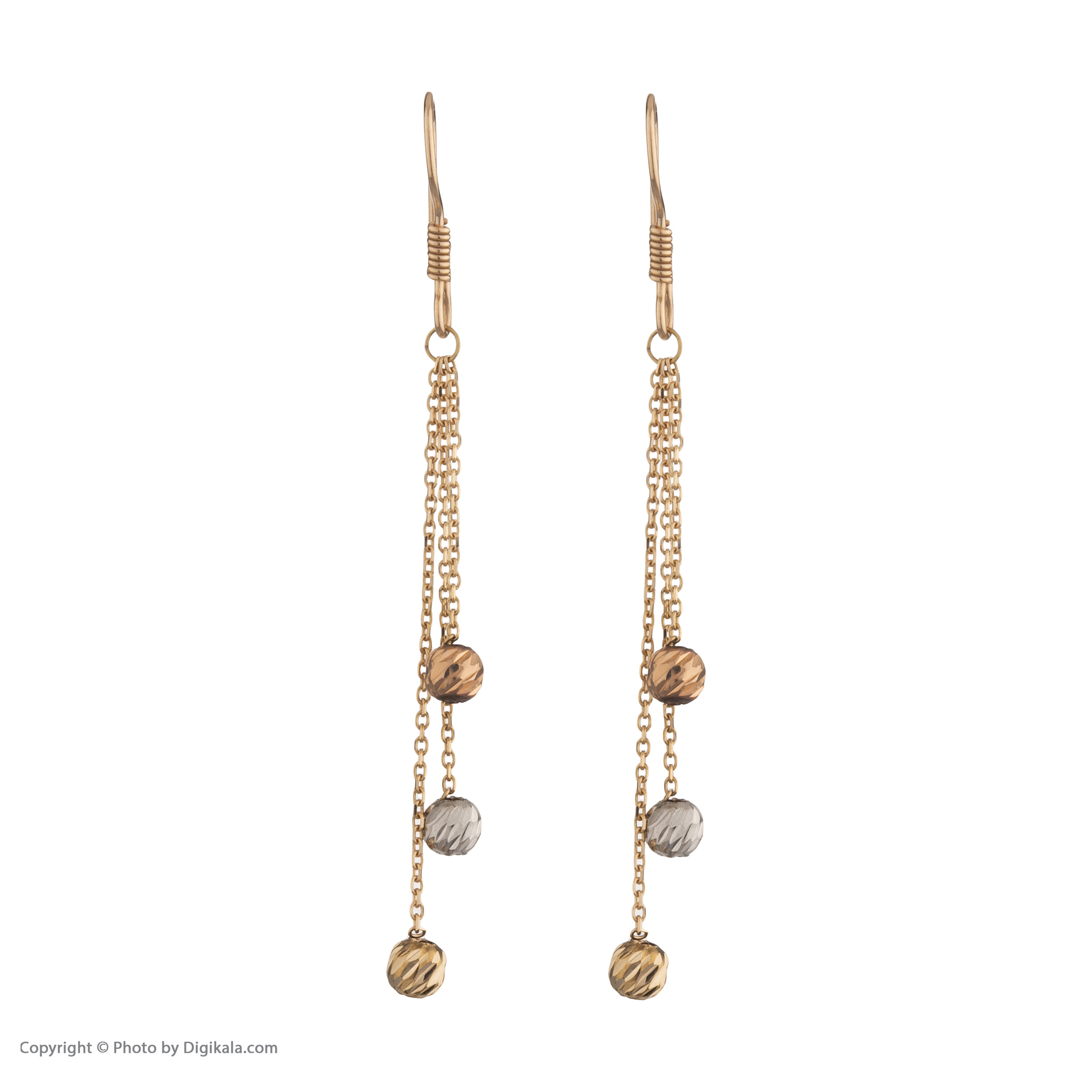 گوشواره طلا 18 عیار زنانه مایا ماهک مدل ME1112