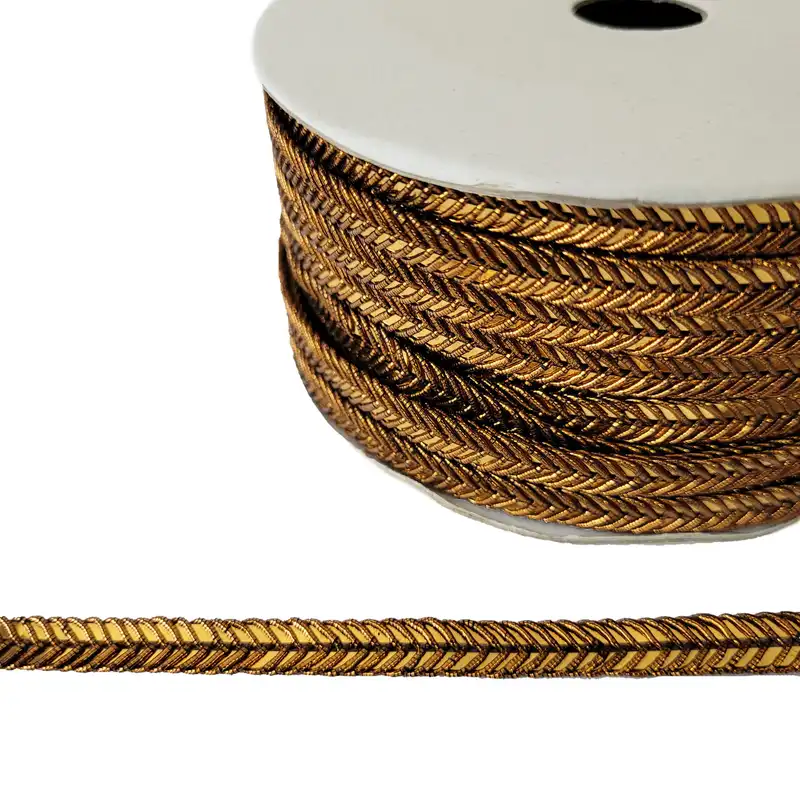 نوار یراق مدل گیس بافت هندی کد cu طول دو متر