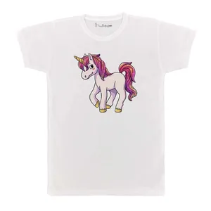تی شرت بچگانه پرمانه طرح Unicorn کد pmt.3130
