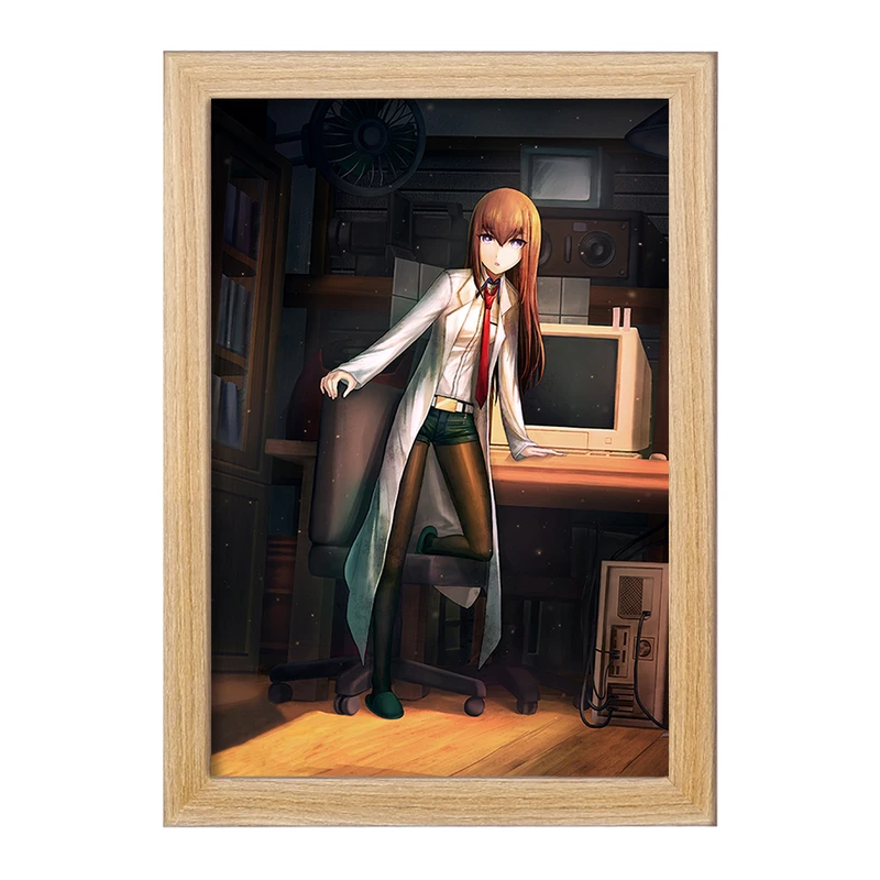 تابلو خندالو مدل کوریسو ماکیسه و رینتارو انیمه اشتاینز گیت  کد 17496