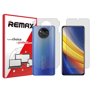 Remax brand shockproof Hydrogel screen protector glass for Xiaomi Poco X3 Pro along with the back protector