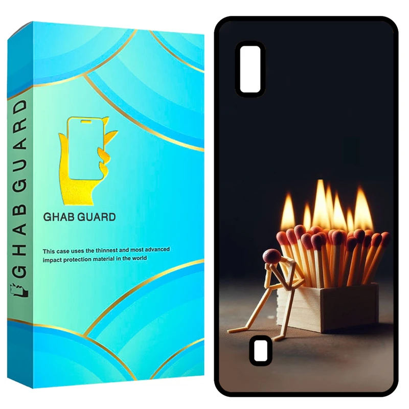 کاور قاب گارد طرح کبریت مدل GCHPA10 مناسب برای گوشی موبایل سامسونگ Galaxy A10 / M10