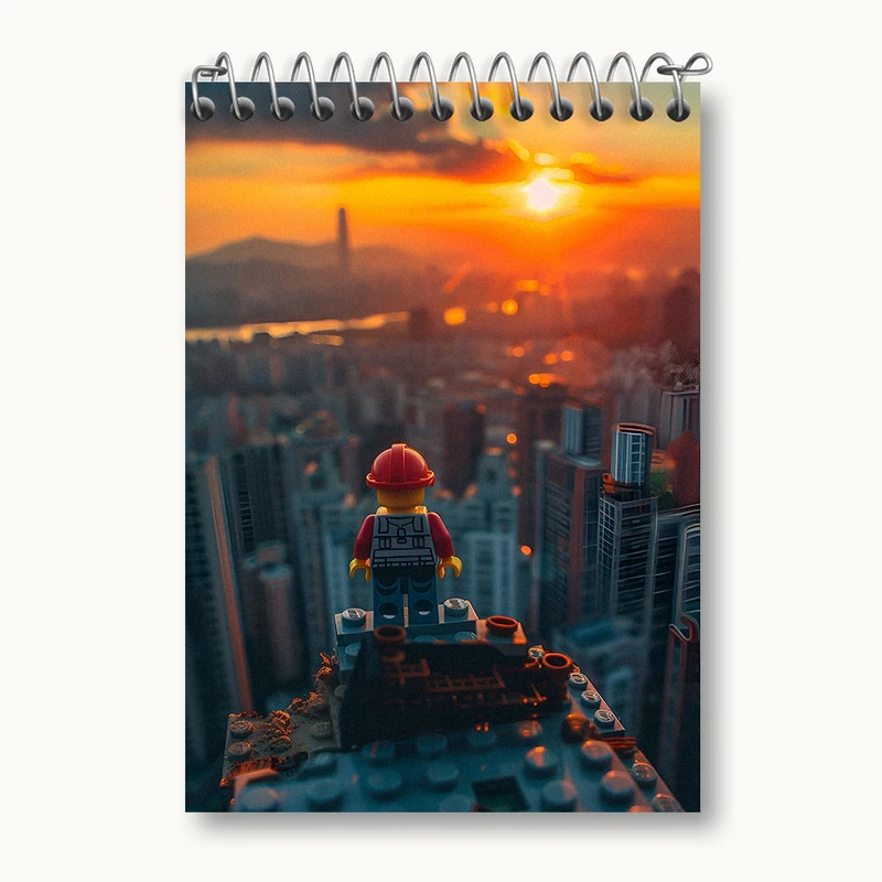دفتر یادداشت 50 برگ خندالو طرح لگو (Lego) کد N2922