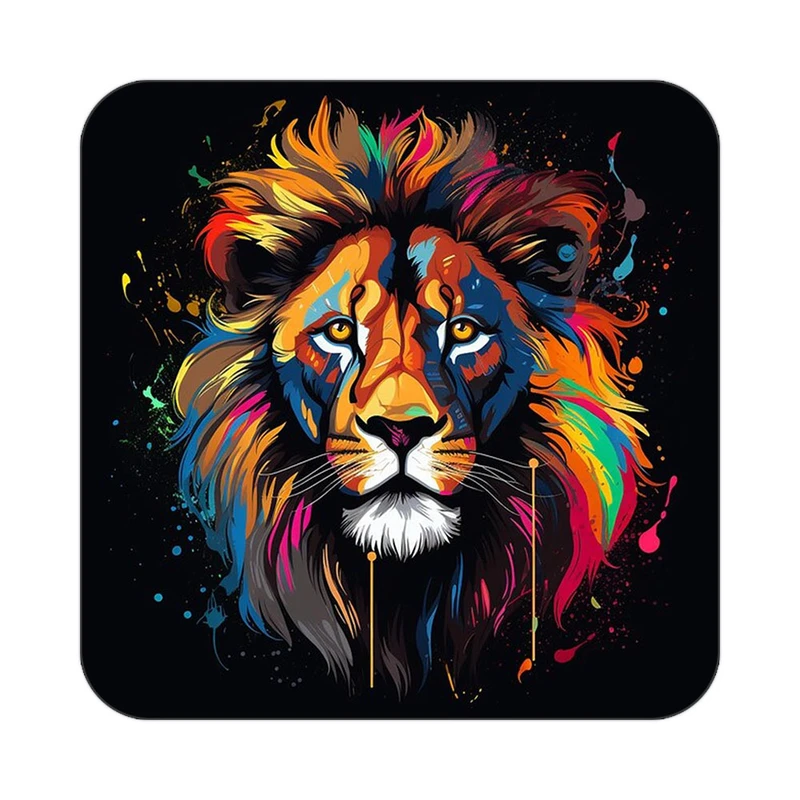 زیر لیوانی کاکتی طرح شیر مدل mp22974