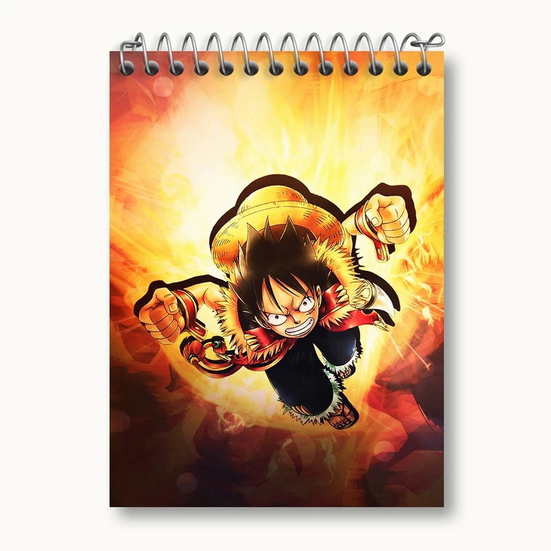 دفتر یادداشت 50 برگ خندالو مدل لوفی انیمه وان پیس One Piece کد 17215