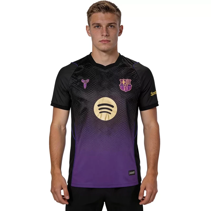 تی‌شرت ورزشی آستین کوتاه مردانه مدل بارسلونا Away 2027 