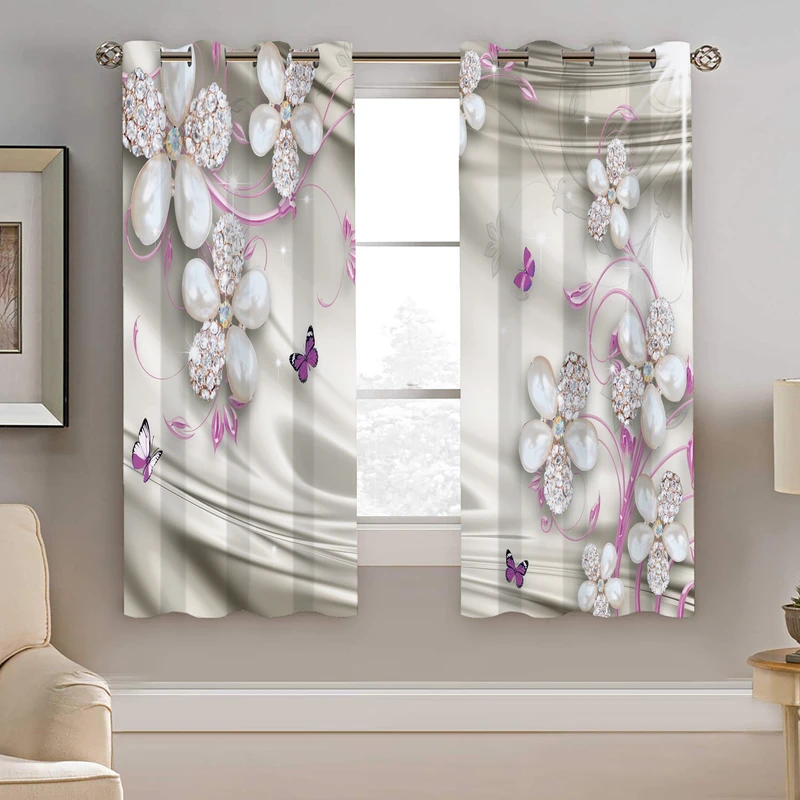 پرده نیروانا طرح گل مدل مخمل کد 5181 سایز 140×200 سانتی متر