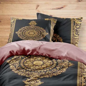 سرویس روتختی مدوپد طرح فرش قم ترنجی مدل C-Ghom101 یک نفره 4 تکه