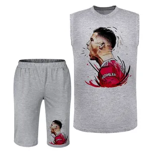 ست تاپ و شلوارک مردانه مدل رونالدو A420