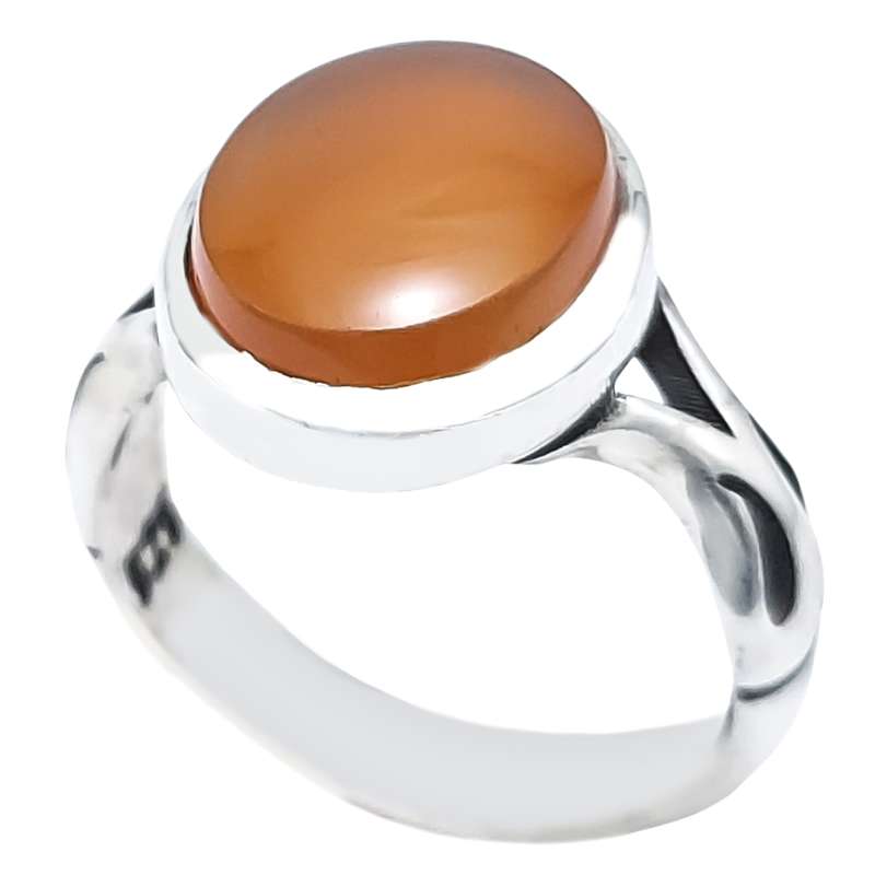 انگشتر نقره مردانه مدل عقیق یمنی کد VA4635