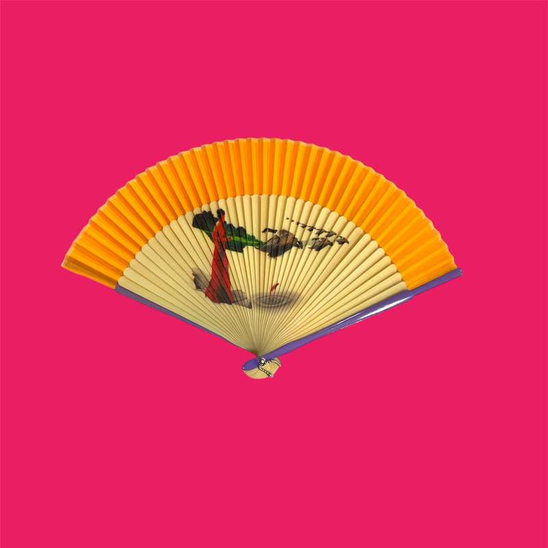 بادبزن مدل دستی فانتزی طرح مرغابی