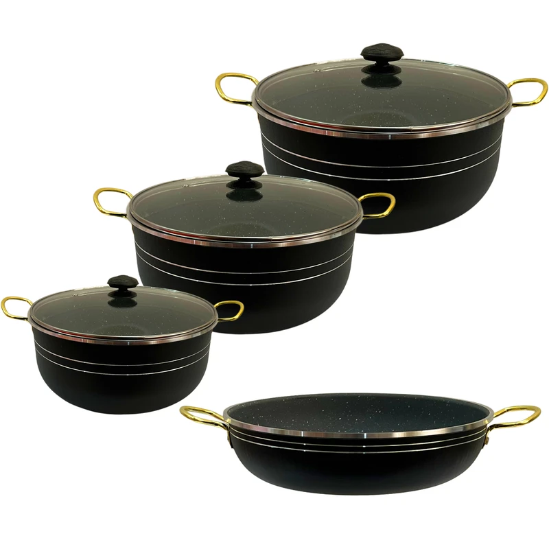  سرویس قابلمه و تابه گرانیتی 7 پارچه آپی نات مدل ECO