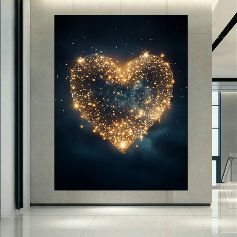 پوستر طرح قلب مدل ستاره ای کد AR302698