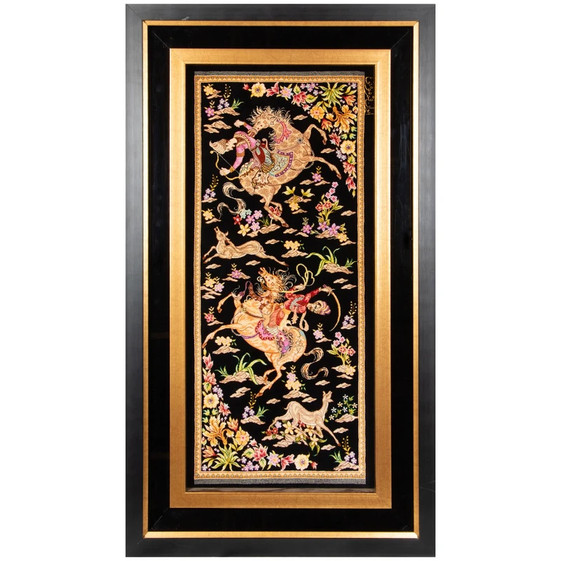 تابلو فرش دستباف سی پرشیا طرح شکارگاه کد 904163