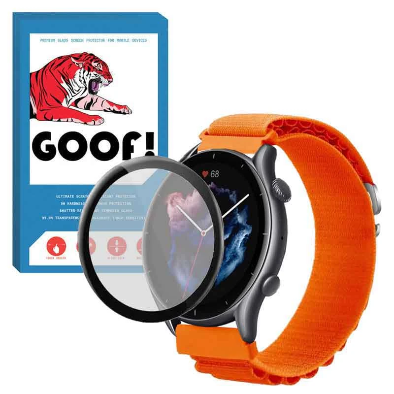 بند گوف مدل LOOP ALPINE مناسب برای ساعت هوشمند آمازفیت GTR 3 به همراه محافظ صفحه نمایش