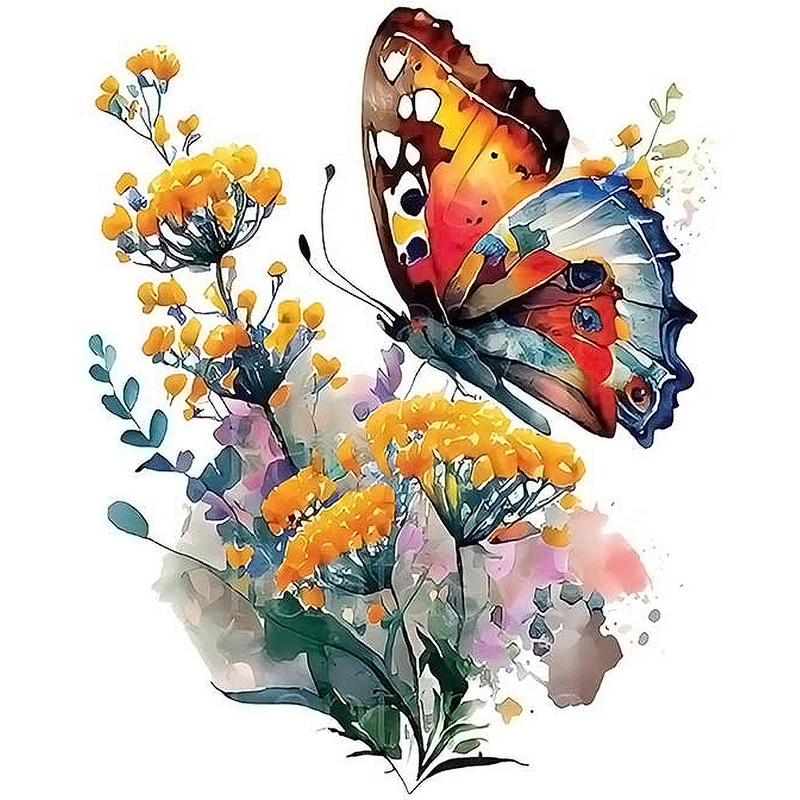 استیکر پارچه و لباس کارانس مدل پروانه کد AST-109