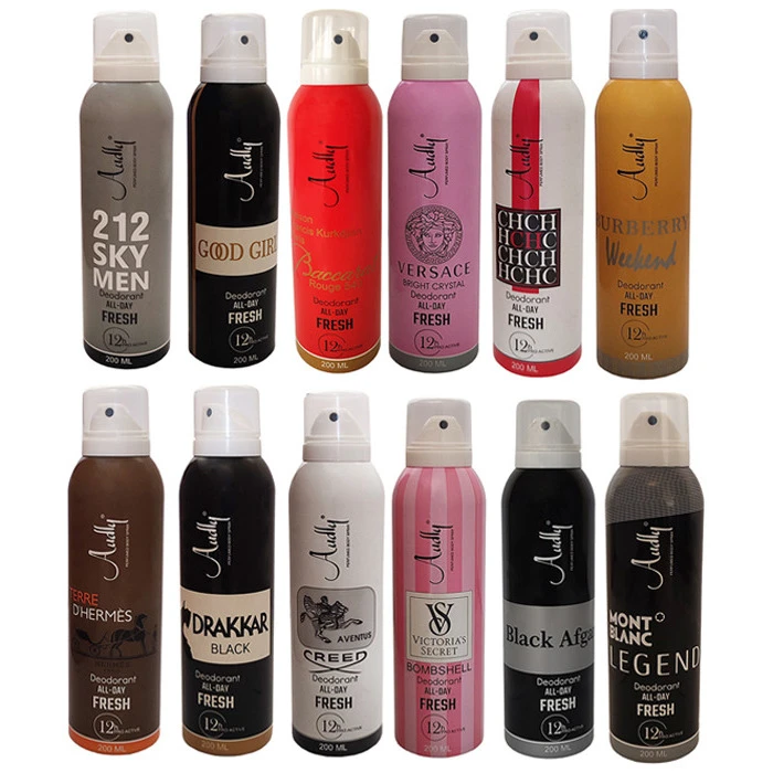 اسپری بدن آدلی مدل 1 حجم 200 میلی‌لیتر بسته 12عددی