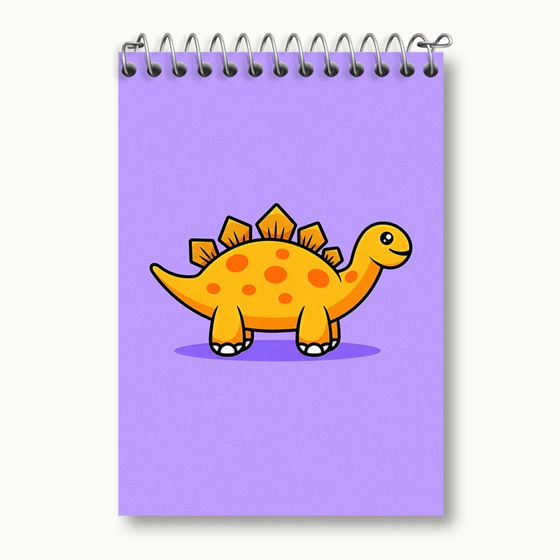 دفتر یادداشت 50 برگ خندالو طرح دایناسور کیوت کد N5175