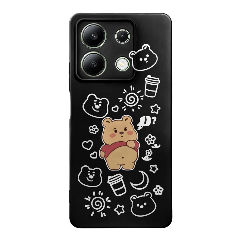 کاور قاب گارد طرح خرس تپل کد t12182 مناسب برای گوشی موبایل شیائومی Redmi Note 13 4G