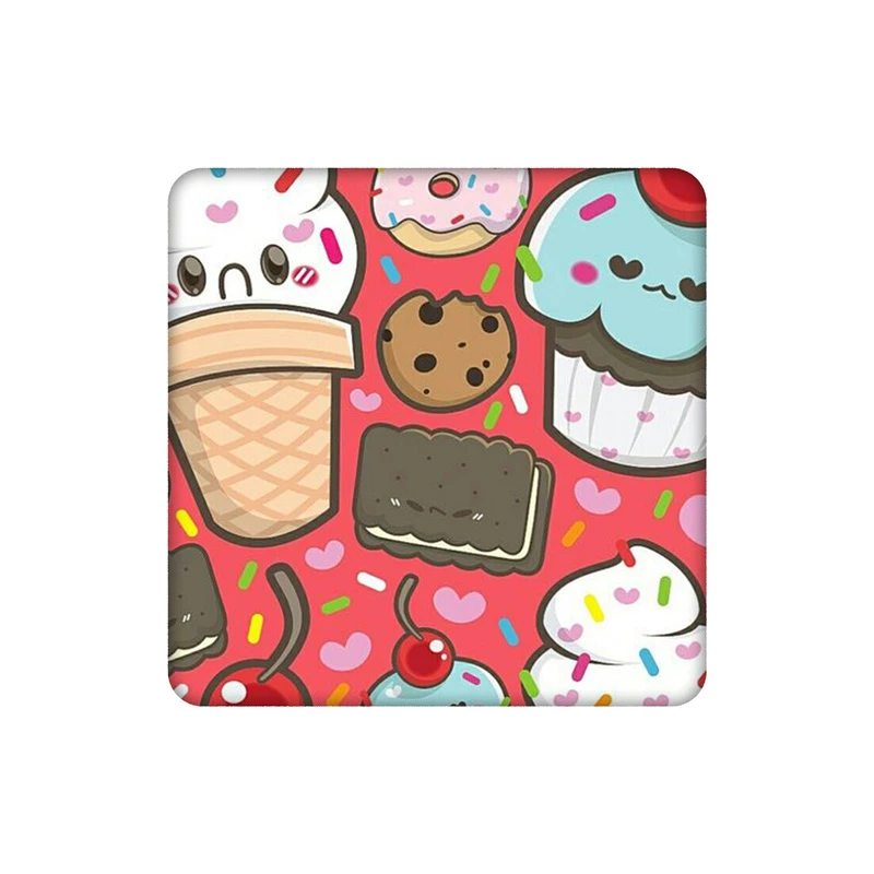 زیرلیوانی طرح پترن خوشمزه جات کد 3201304