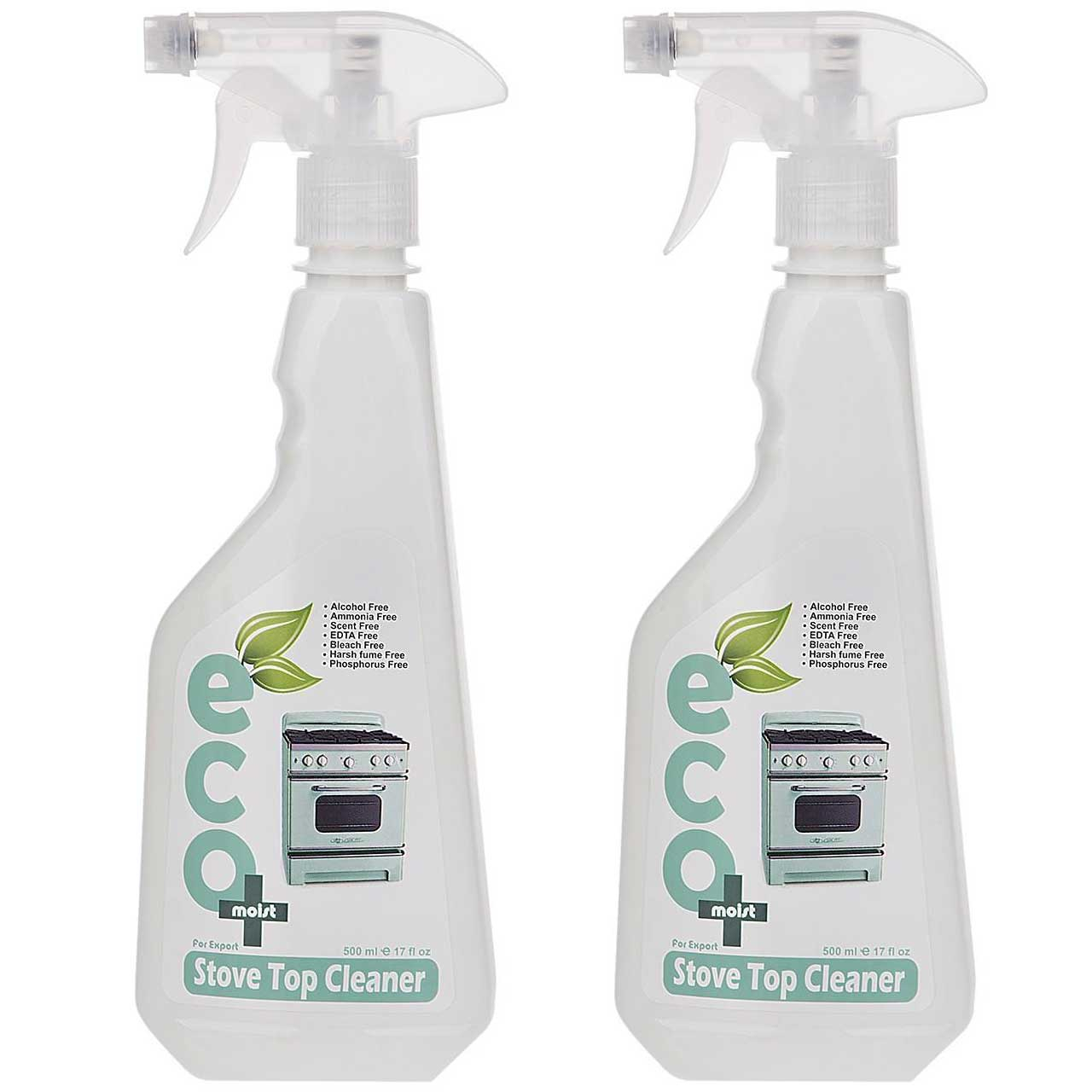 اسپری گاز پاک کن ایکو مویست مدل Stove Top Cleaner حجم 500 میلی لیتر بسته 2 عددی