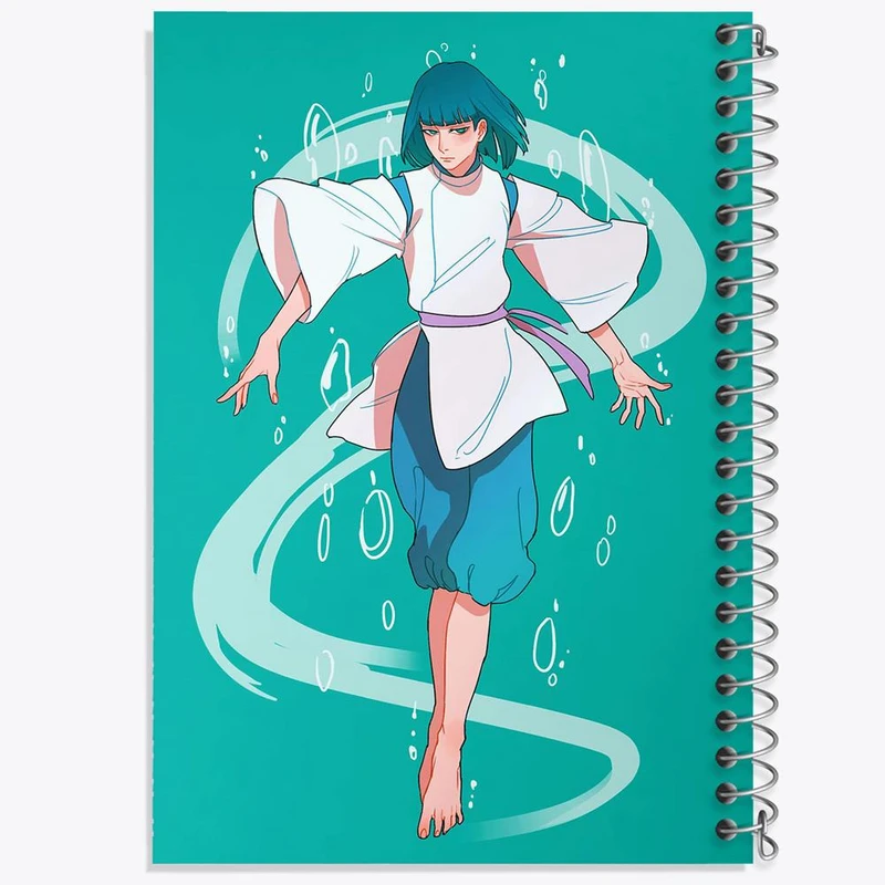 دفتر شطرنجی 50 برگ خندالو طرح هاکو انیمه شهر اشباح Spirited Away کد 12096