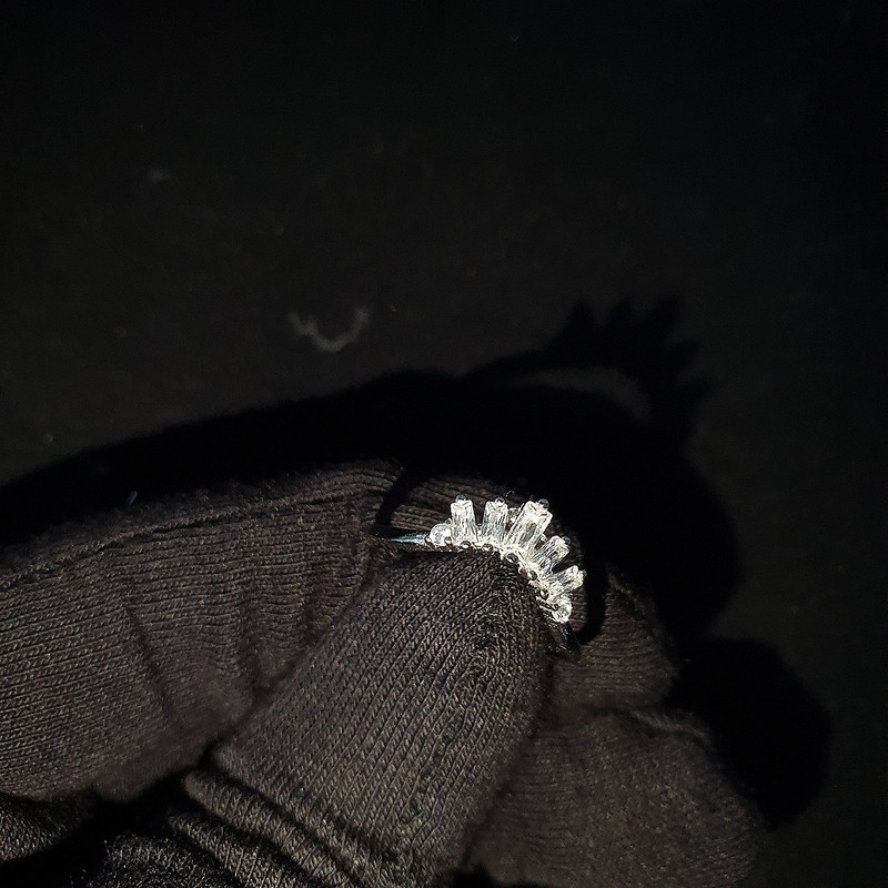 انگشتر نقره زنانه جی تی ای مدل تاج