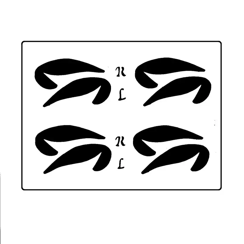 شابلون خط چشم مدل G1 مجموعه 4 عددی