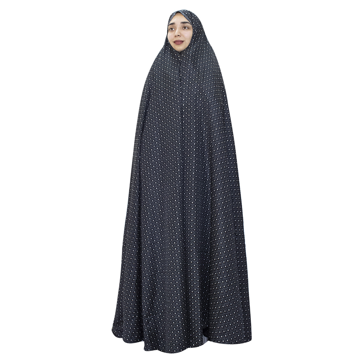 چادر نماز مدل نقره کوب t21 رنگ مشکی