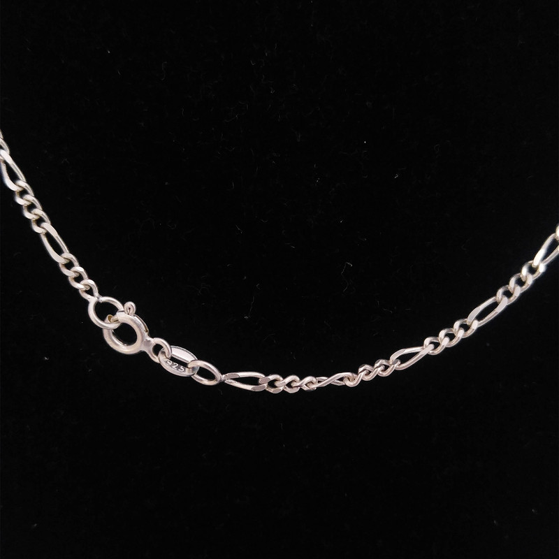 زنجیر نقره مردانه مدل فیگارو کد fiG5