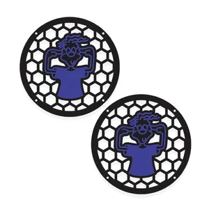 قاب میدرنج خودرو طرح آدمک فرفری مدل 213 مناسب برای میدرنج 10 اینچ  بسته 2 عددی