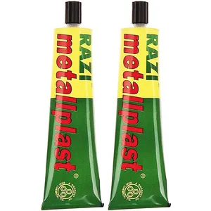 چسب آهن رازی مدل metallplast حجم 100 میلی لیتر بسته 2 عددی
