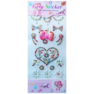 استیکر دیواری کودک مدل نگین پاپیون و قلب کد 9